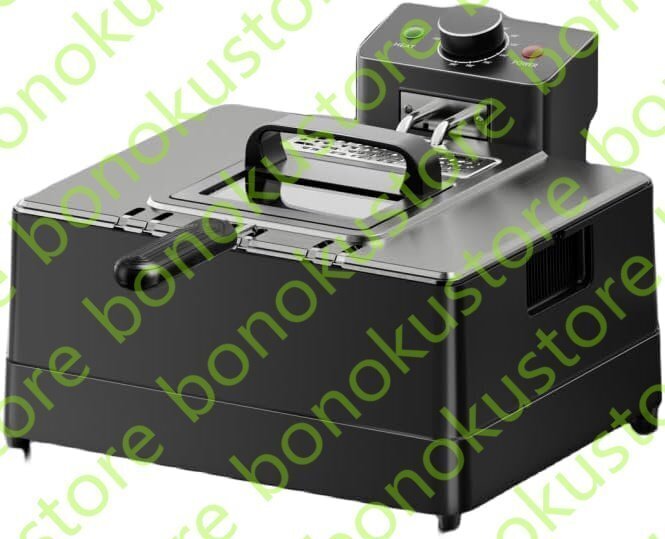電気フライヤー タイマー付き フライヤー ステンレス110Ⅴ 溫度調(diào)整付 500Ｗ 揚(yáng)げ物 天ぷら 唐揚(yáng)げバスケット付き 卓上フライヤー 10L