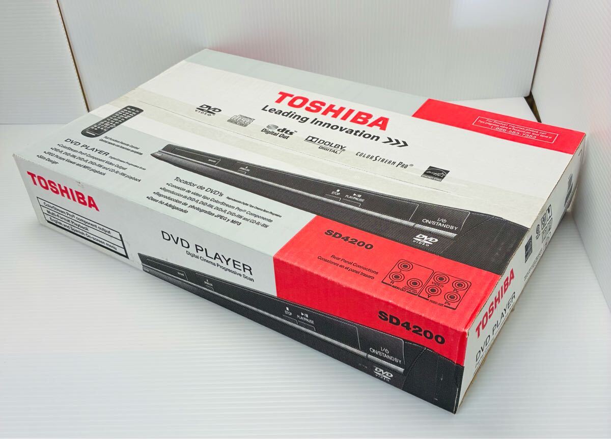 新品未使用?TOSHIBA DVD PLAYER SD4200 東芝 未開封 當(dāng)時(shí)物　