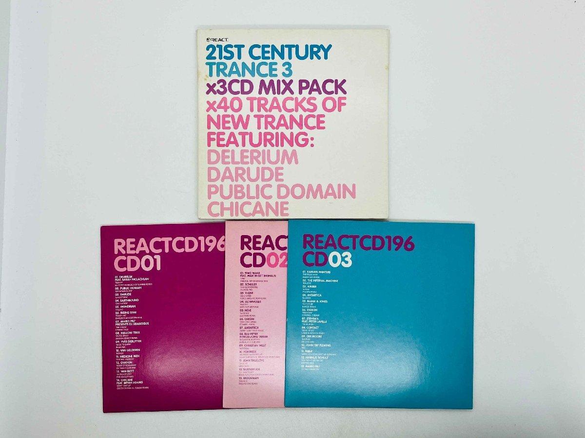 即決3CD Various Artists / 21st Century Trance 3 イングランド REACT CD196 M06