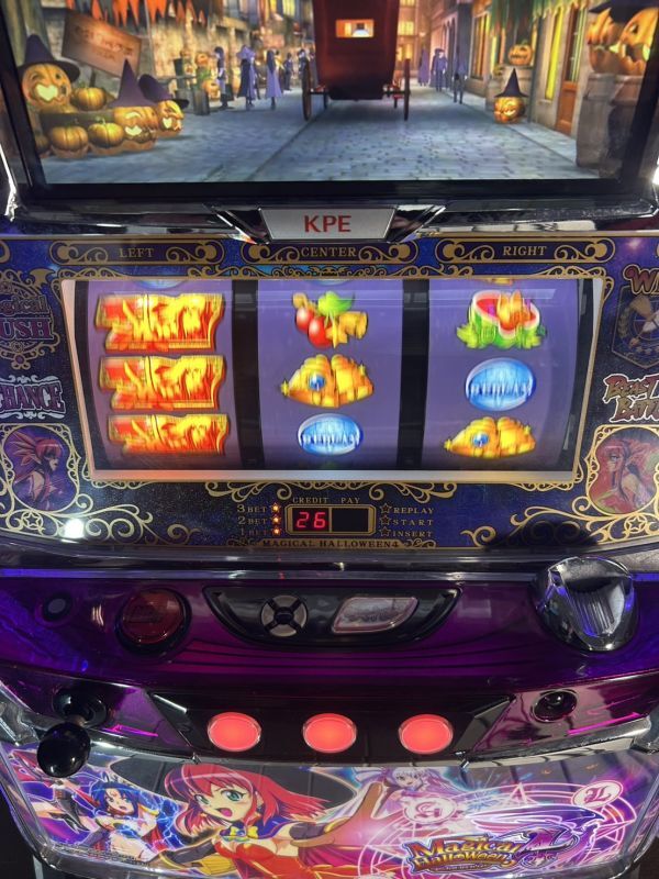 KPE パチスロ実機 マジカルハロウィン4 コイン不要機付き KPE パチスロ実機 マジカルハロウィン4 コイン不要機付き