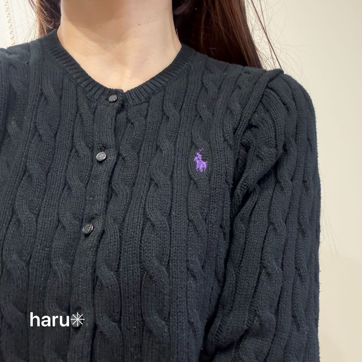 美品 RALPH LAUREN ラルフローレン ペプラム へプラム ケーブル 美品 RALPH LAUREN ラルフローレン ペプラム へプラム ケーブル