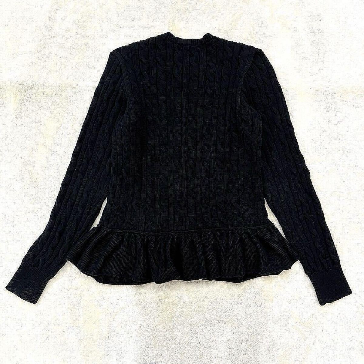 美品 RALPH LAUREN ラルフローレン ペプラム へプラム ケーブル 美品 RALPH LAUREN ラルフローレン ペプラム へプラム ケーブル