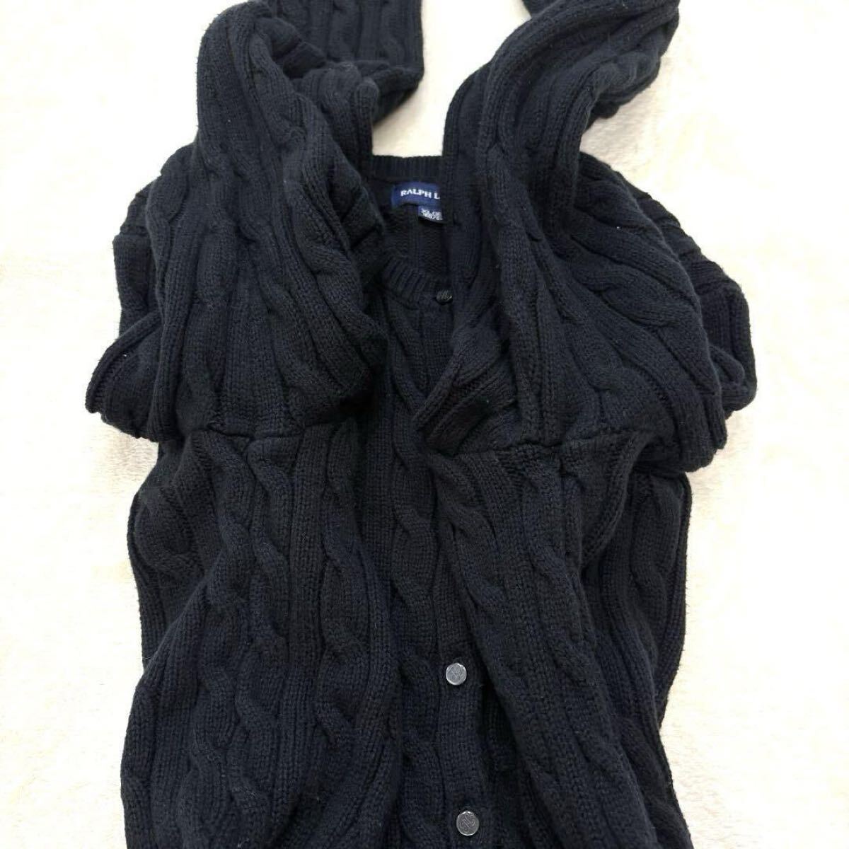 美品 RALPH LAUREN ラルフローレン ペプラム へプラム ケーブル 美品 RALPH LAUREN ラルフローレン ペプラム へプラム ケーブル