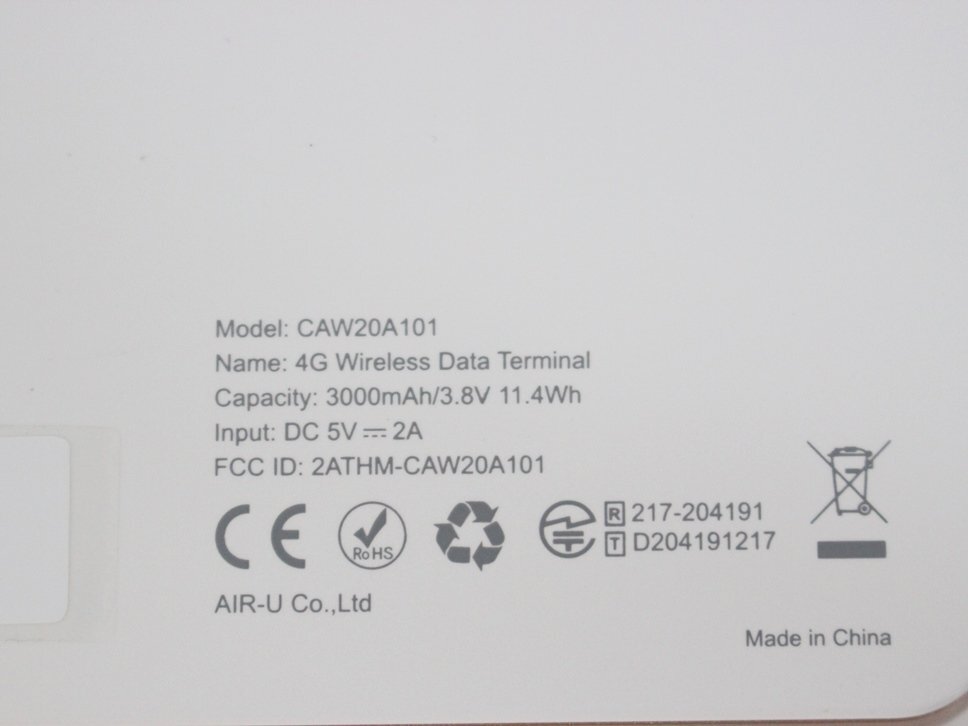  б/у товар CLOUD Air-WiFi мобильный маршрутизатор CAW20A101 / карман Wi-Fi оригинальная коробка есть работоспособность не проверялась 