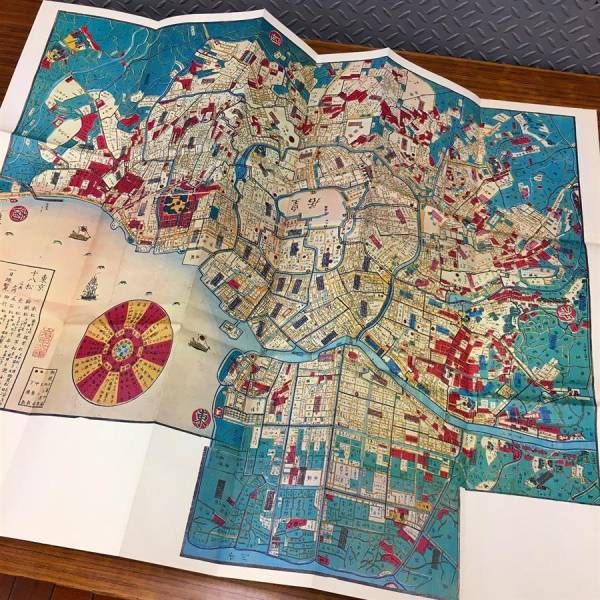 定価3万6千!大江戸絵図集成!双六鳥瞰図他!古地図11枚揃い 定価3万6千!大江戸絵図集成!双六鳥瞰図他!古地図11枚揃い