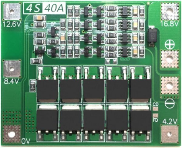 18650 バッテリー保護(hù)ボード BMS/PCM/PCBリチウムポリマー 4S 40A 16.8V 在庫(kù)有　即納 B