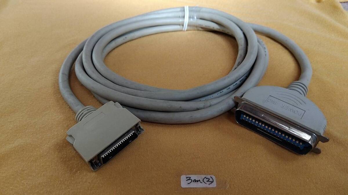 ＝＝＝【POWER INC】NEC PC-9821用プリンタケーブル＝3ｍ?中古