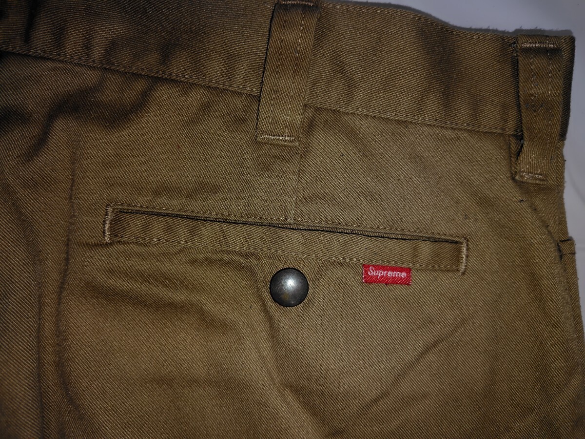 シュプリーム Supreme Work Pant beige 綿ポリ ワークパンツ シュプリーム Supreme Work Pant beige 綿ポリ ワークパンツ