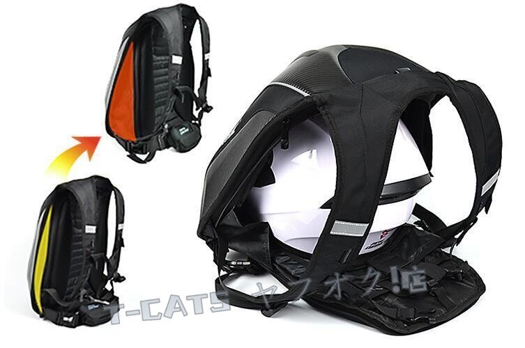 ☆新品4色選択 バイクウエア 炭繊維 摩耗性 リュックサック レア物 ツーリング 防水 レーシングトップ/グリーン