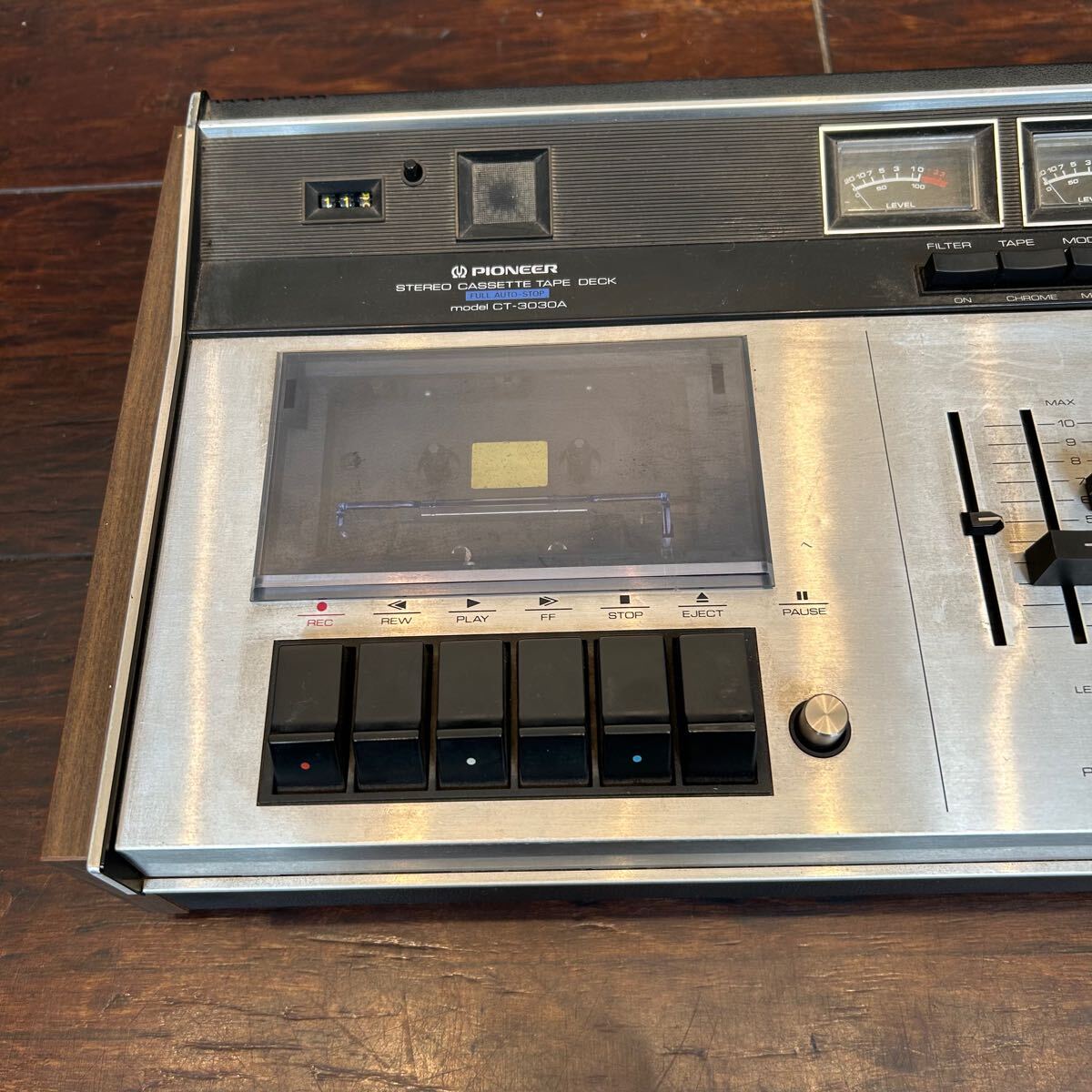 PIONEEER STEREO CASSETTE TAPE DECK CT-3030A Pioneer кассетная дека выход звука проверка OK текущее состояние товар 