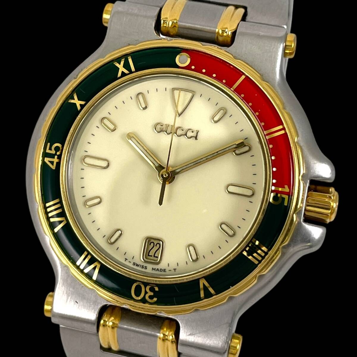 25C129 グッチ GUCCI 9700M メンズ腕時計 現状品 クォーツ SS×GP 25C129 グッチ GUCCI 9700M メンズ腕時計 現状品 クォーツ SS×GP