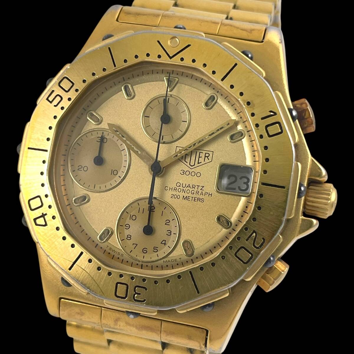25D026 ホイヤー HEUER 237.406 クロノグラフ メンズ腕時計 動作 25D026 ホイヤー HEUER 237.406 クロノグラフ メンズ腕時計 動作