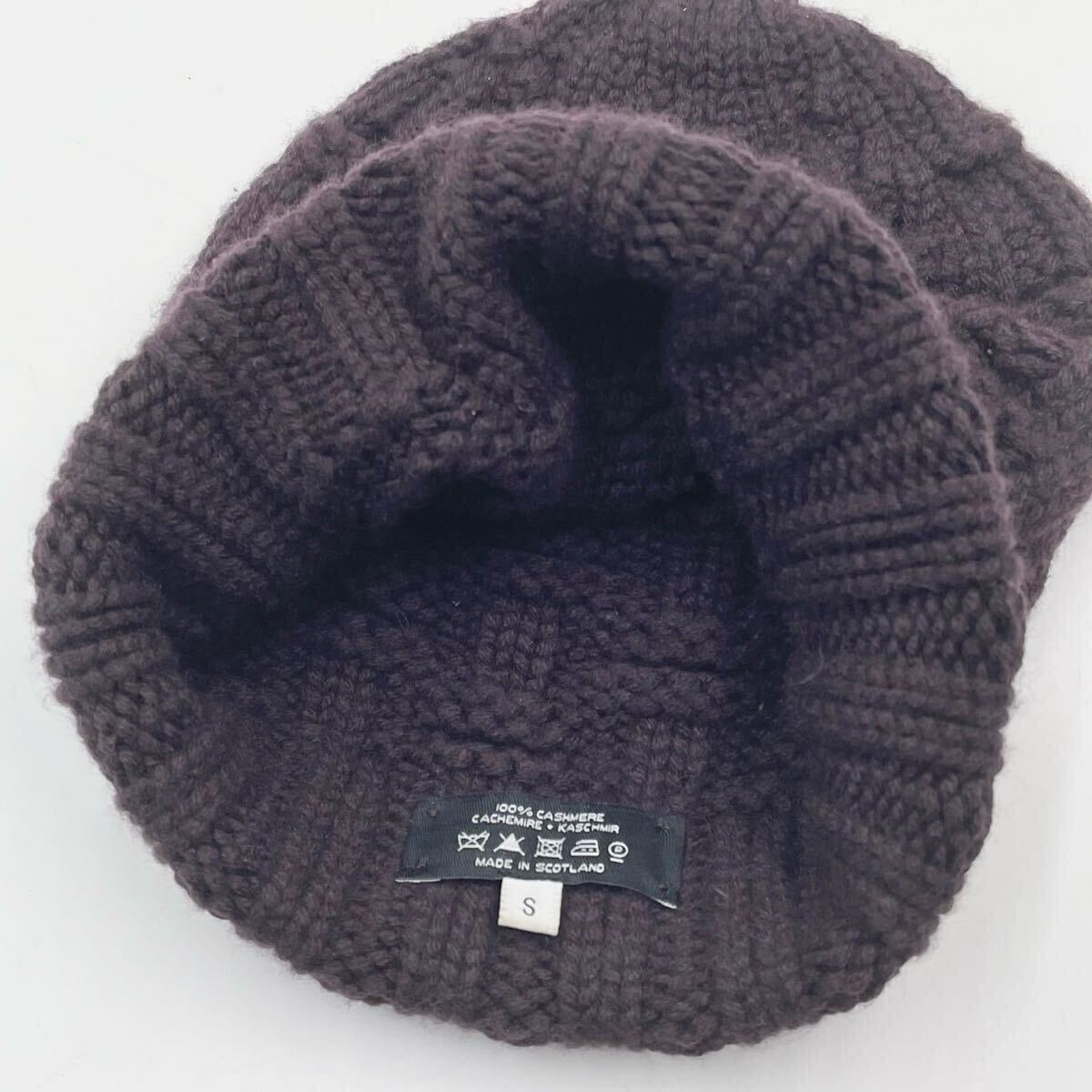 極美品 エルメス ニット帽 ビーニー カシミヤ100% H柄 ボルドー 極美品 エルメス ニット帽 ビーニー カシミヤ100% H柄 ボルドー