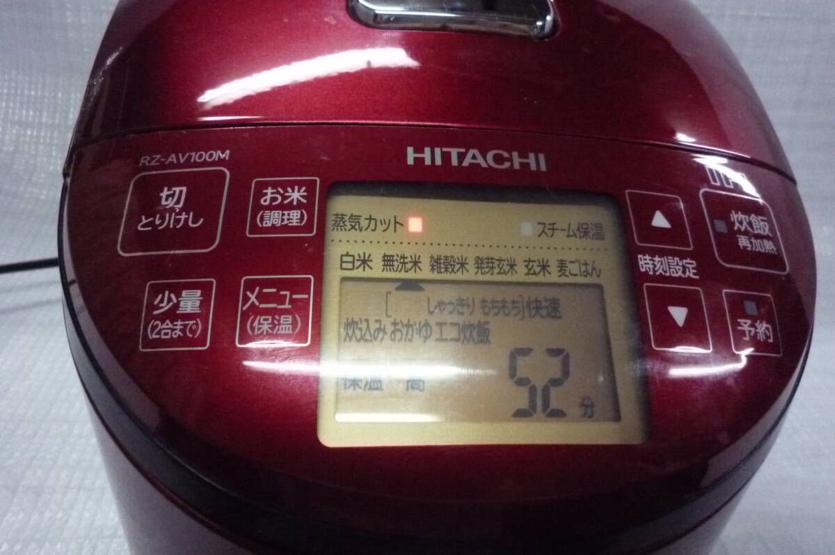 2017 год производства / HITACHI Hitachi RZ-AV100/IHja-/ рисоварка /5.../ давление пар ../ б/у / котел . есть царапина(ы) 