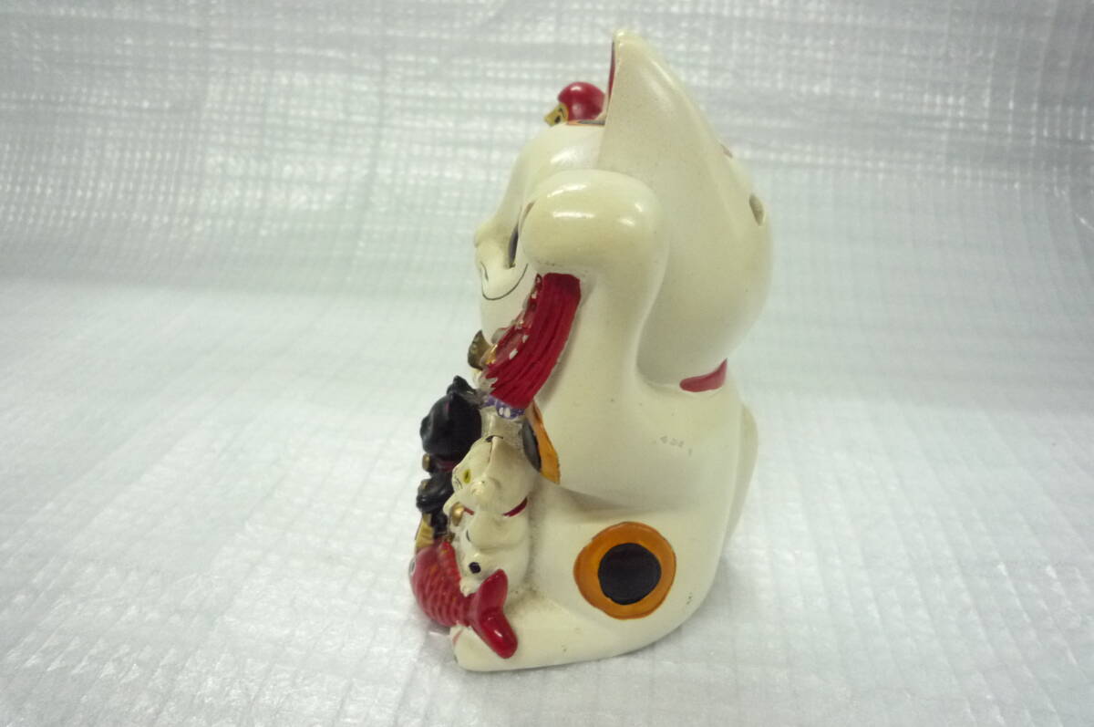 招き猫/貯金箱/陶器/昭和レトロ/縁起物/開運/商売繁盛/大入り 招き猫/貯金箱/陶器/昭和レトロ/縁起物/開運/商売繁盛/大入り