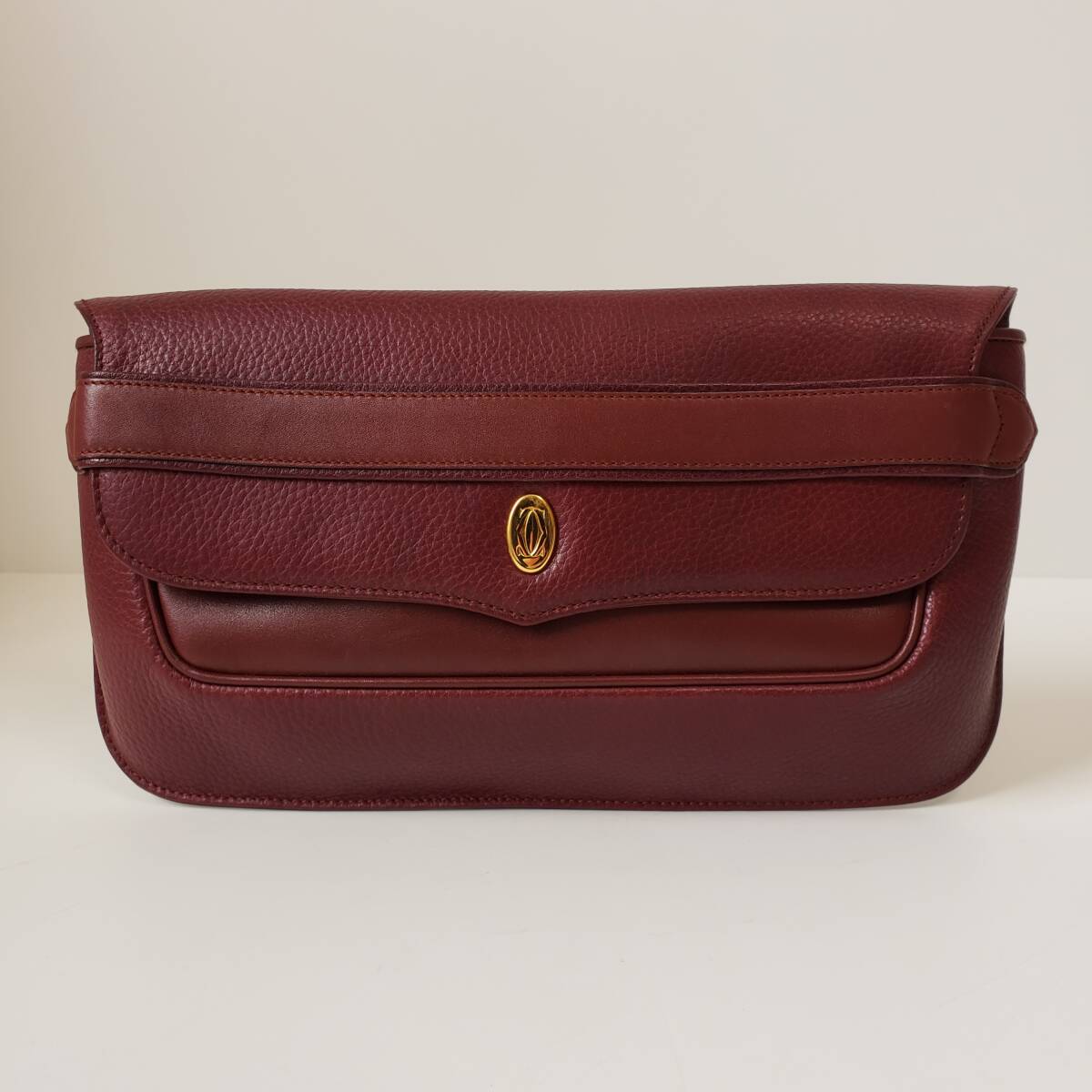 Cartier カルティエ クラッチバッグ ボルドー ヴィンテージ