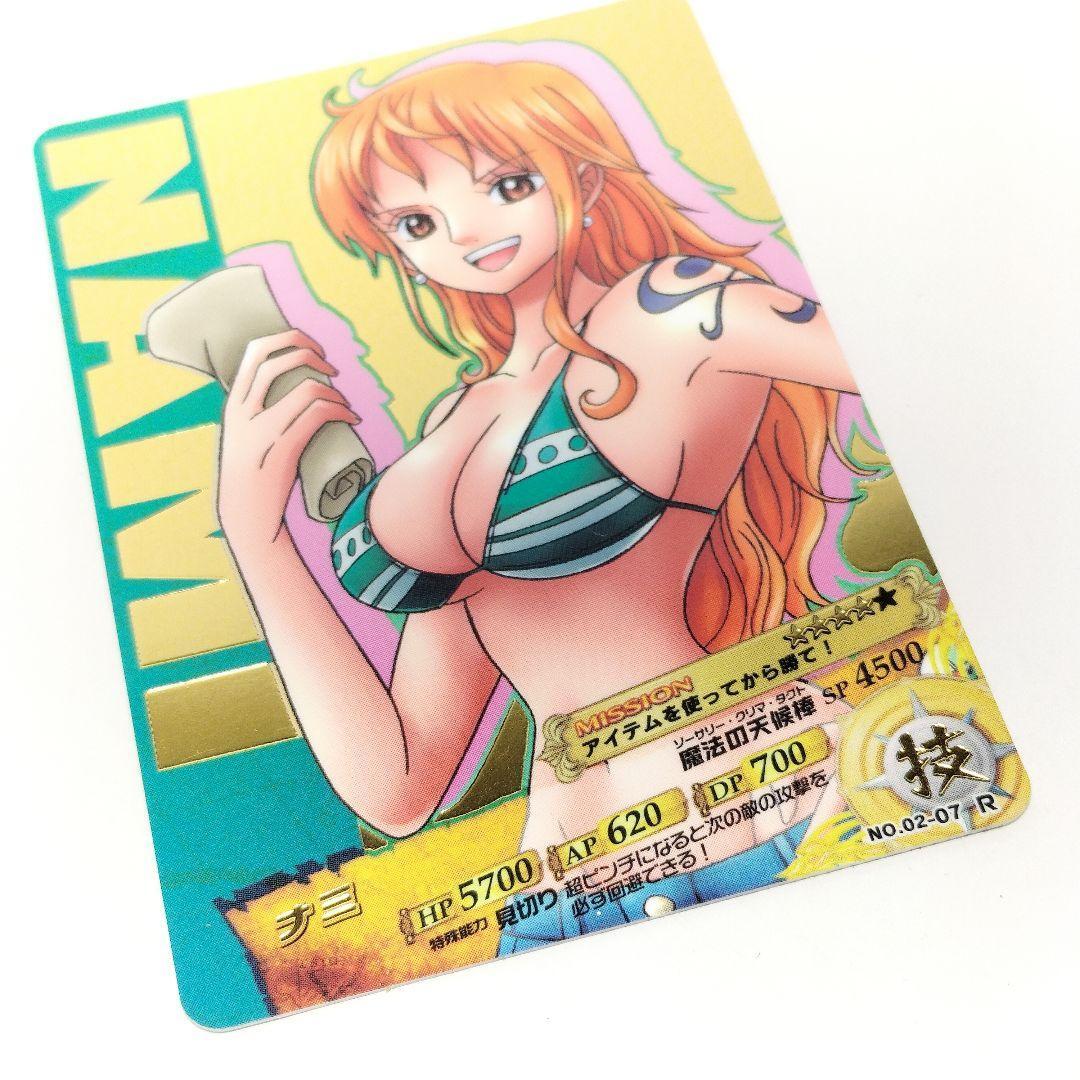 ONE PIECE ワンピース ARカードダス ナミ水著 レア ゴールド加工