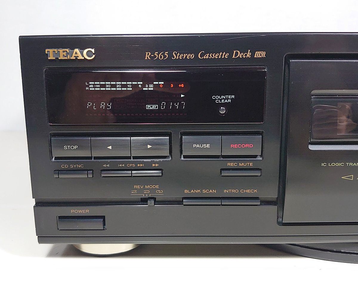 オーバーホール品】TEAC カセットデッキ「R-565」再生・録音動作 オーバーホール品】TEAC カセットデッキ「R-565」再生・録音動作