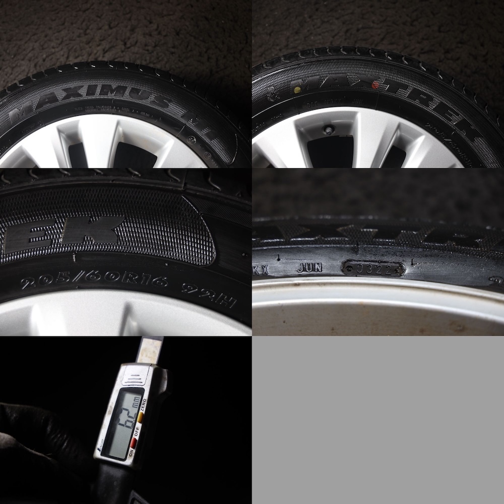 ☆バリ山 205/60R16 トヨタ純正アルミ MAXTREK 2022年製 ☆バリ山 205/60R16 トヨタ純正アルミ MAXTREK 2022年製