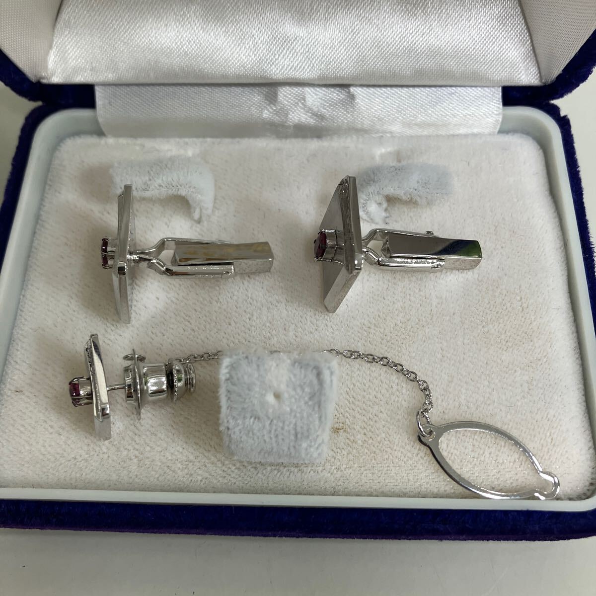 LANVIN カフス ネクタイピン タイタック セット 2点 おまとめ LANVIN カフス ネクタイピン タイタック セット 2点 おまとめ