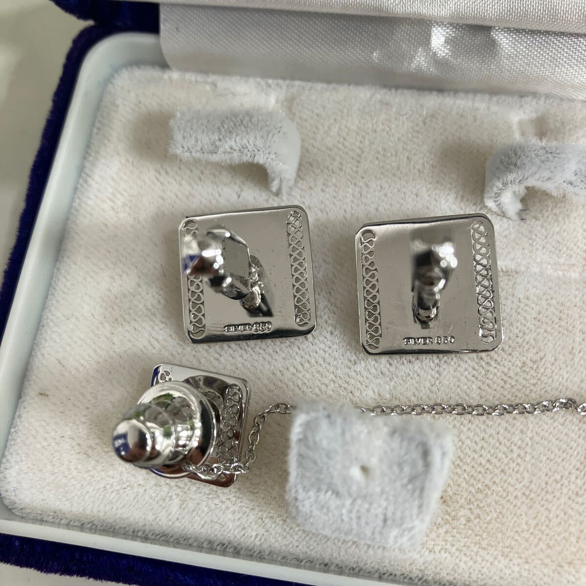 LANVIN カフス ネクタイピン タイタック セット 2点 おまとめ LANVIN カフス ネクタイピン タイタック セット 2点 おまとめ