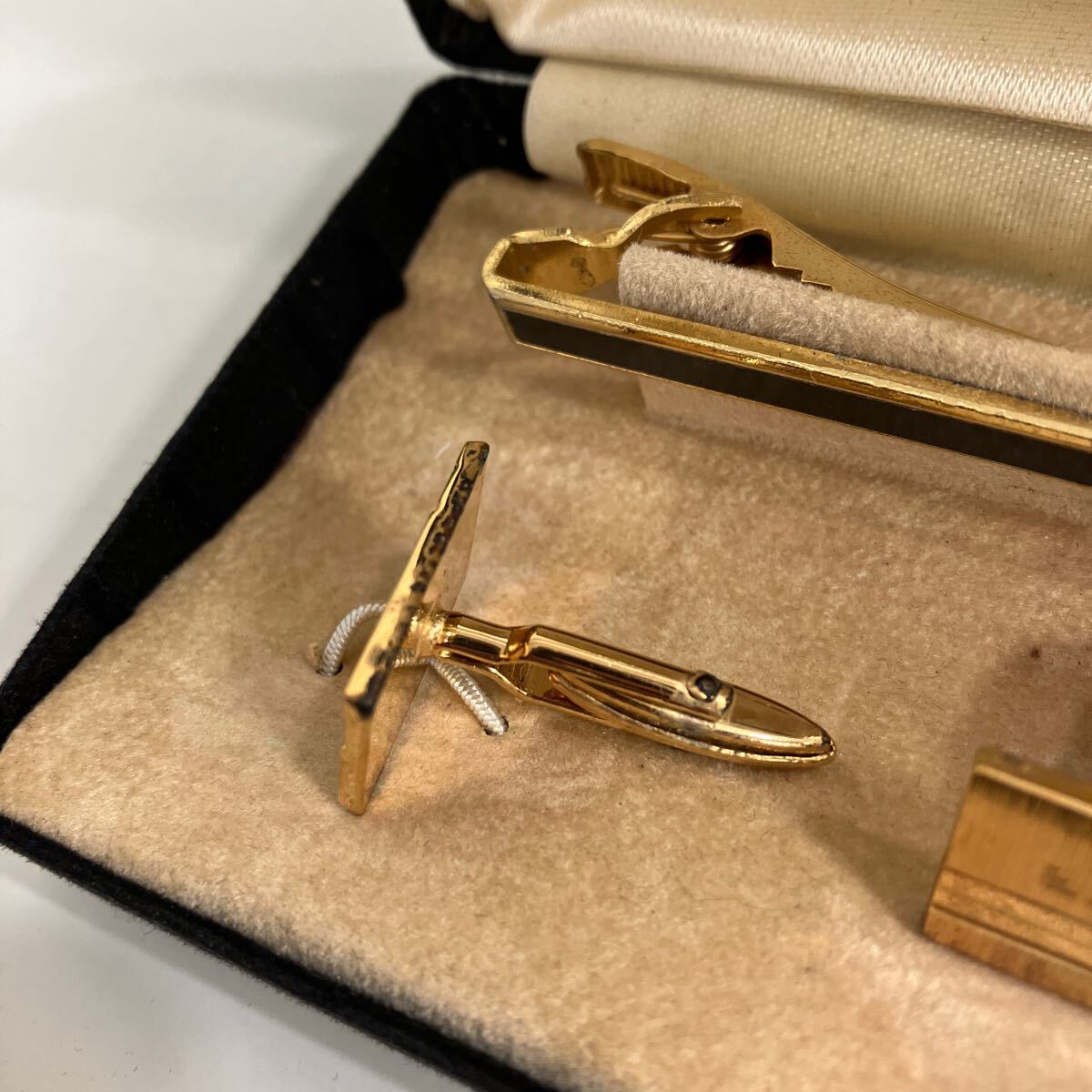 LANVIN カフス ネクタイピン タイタック セット 2点 おまとめ LANVIN カフス ネクタイピン タイタック セット 2点 おまとめ