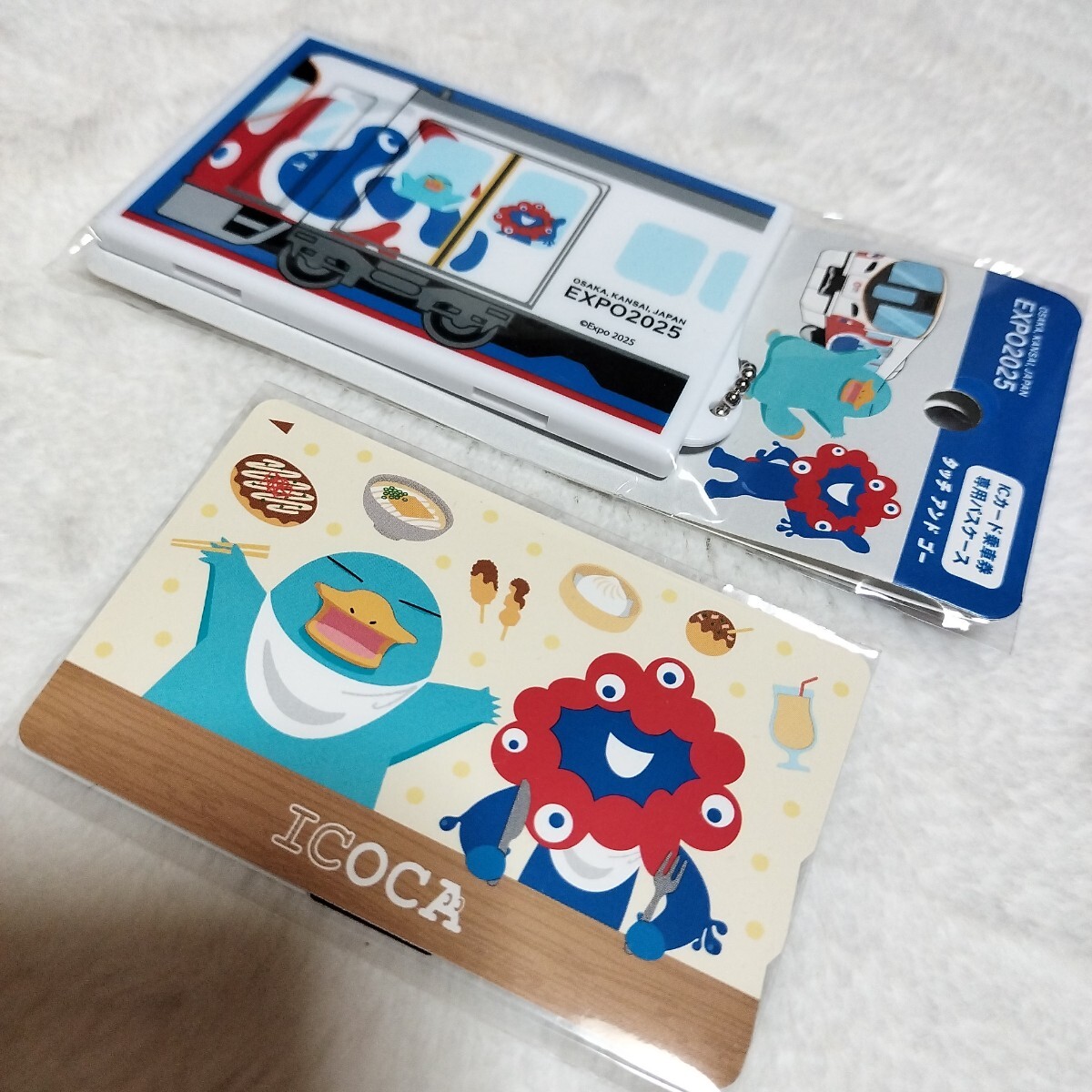 大阪万博 ICOCA イコちゃん ミャクミャク2体セット パスケース