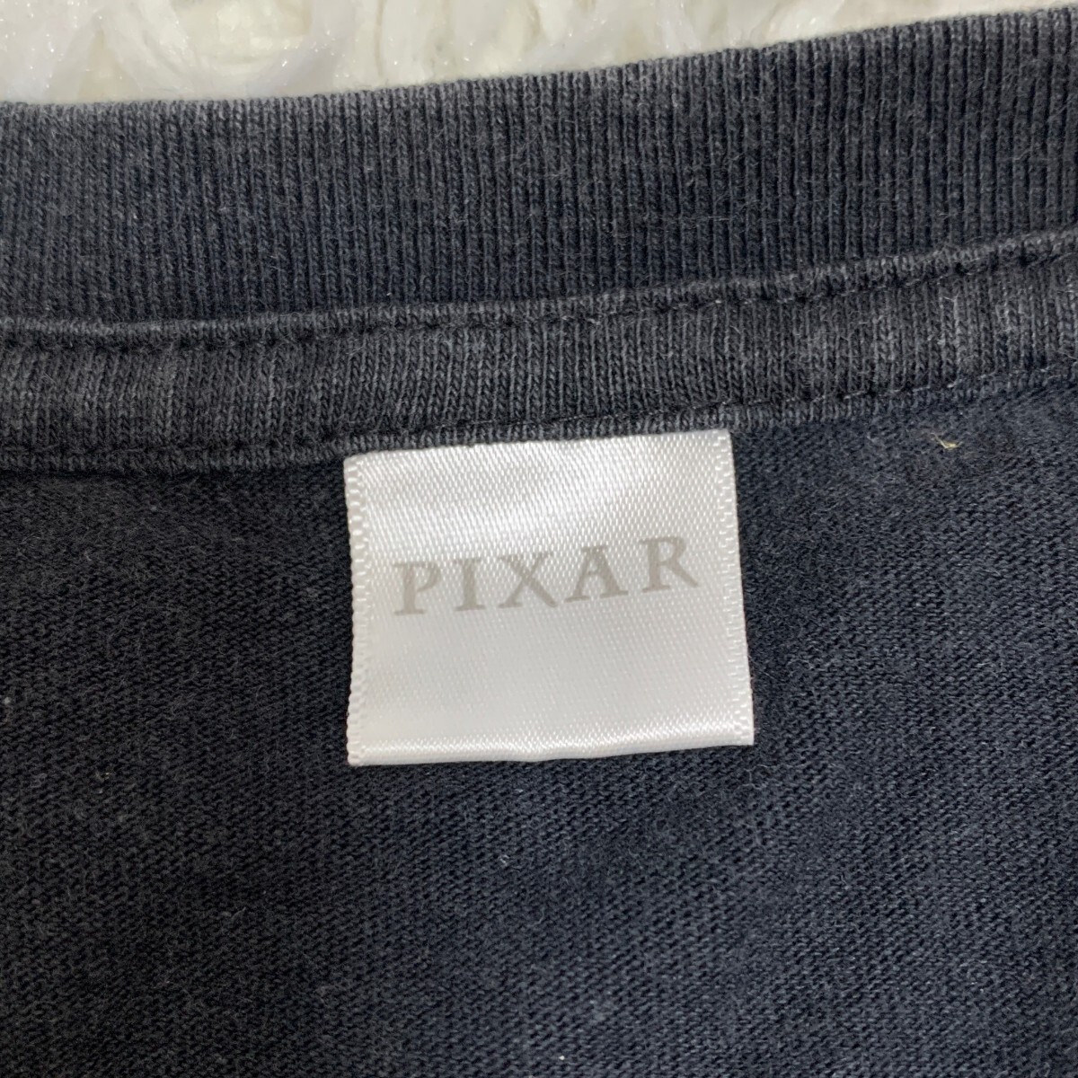 PIXAR ピクサー Tシャツ　カットソー　ディズニー　ロングtシャツ　ブラック　4L