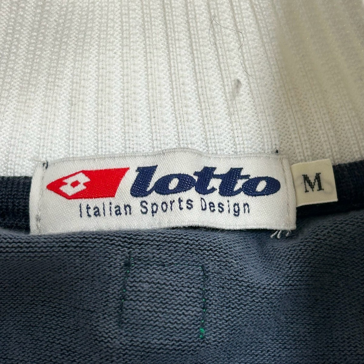 lotto ロット　ブルゾン　ジャンパー　カジュアル　トラックジャケット　サッカー　ネイビー　サイズM　ジャージ_画像5