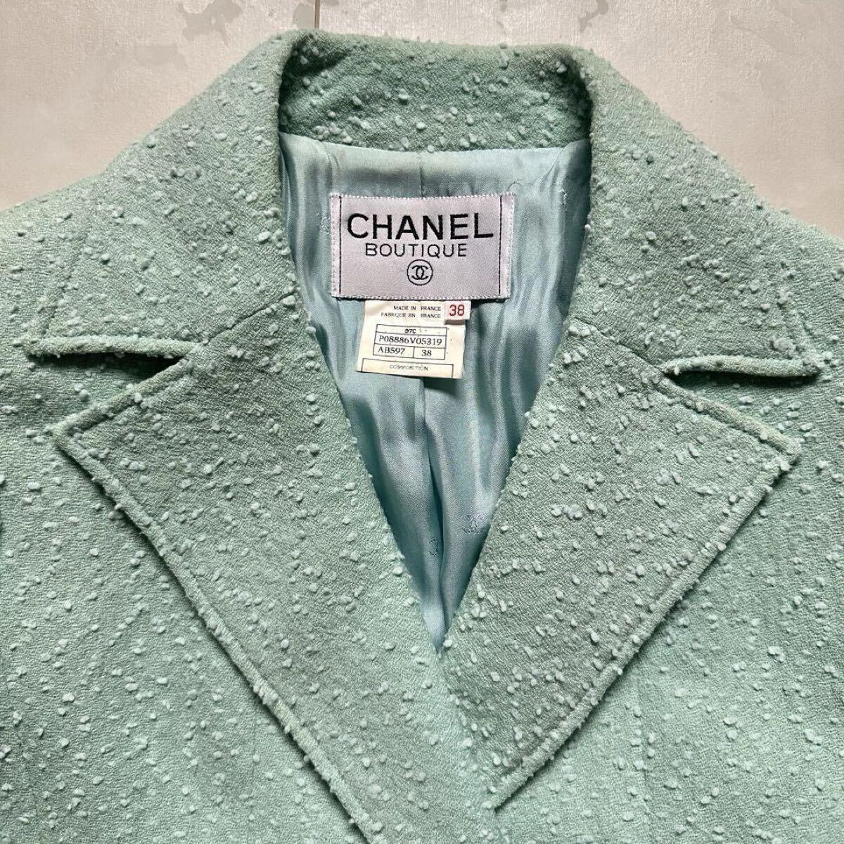 美品 97s シャネル CHANEL レディース ココマーク テーラード 美品 97s シャネル CHANEL レディース ココマーク テーラード