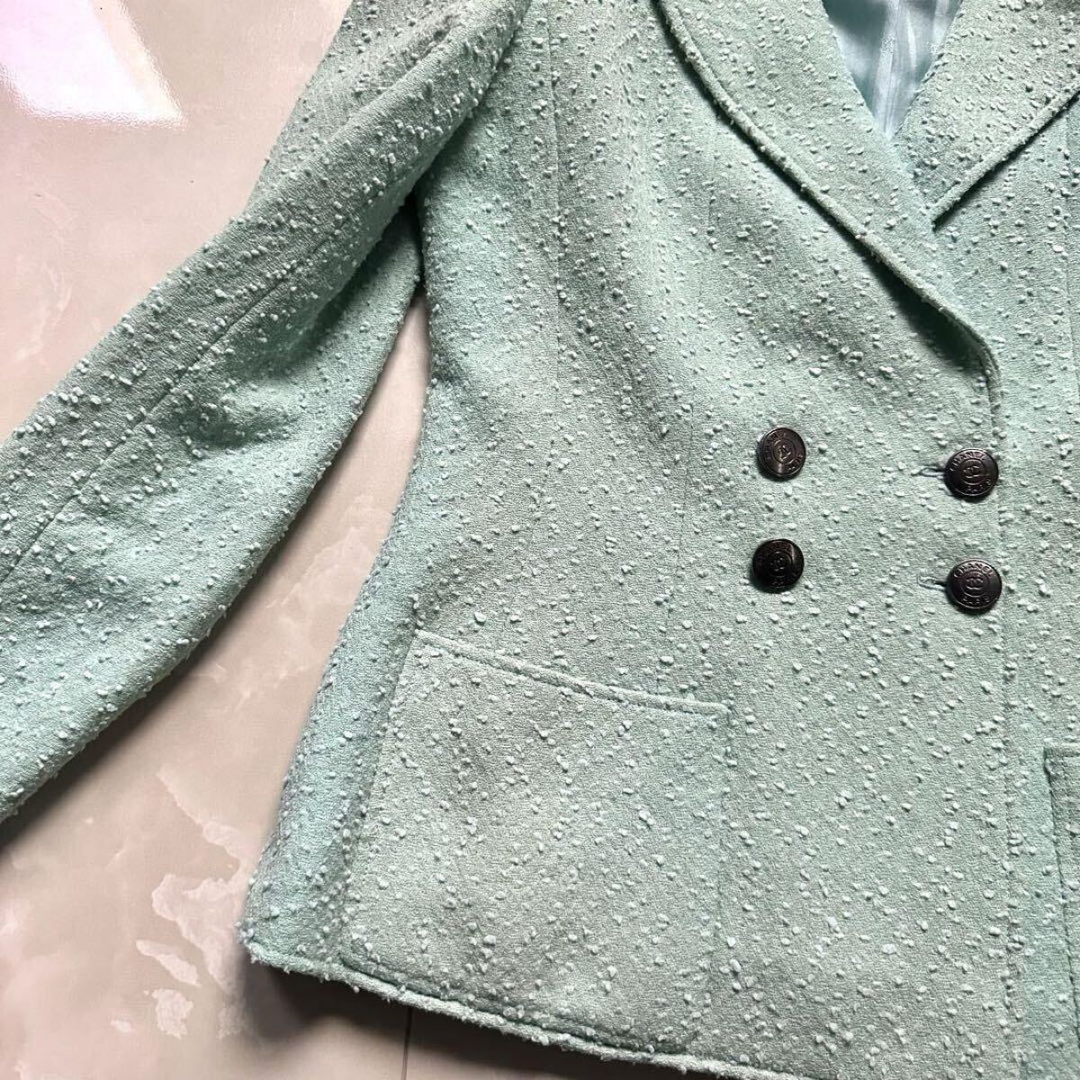 美品 97s シャネル CHANEL レディース ココマーク テーラード 美品 97s シャネル CHANEL レディース ココマーク テーラード