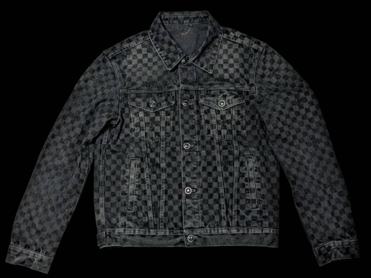 LOUIS VUITTON ブロックドダミエデニムトラッカージャケット LOUIS VUITTON ブロックドダミエデニムトラッカージャケット