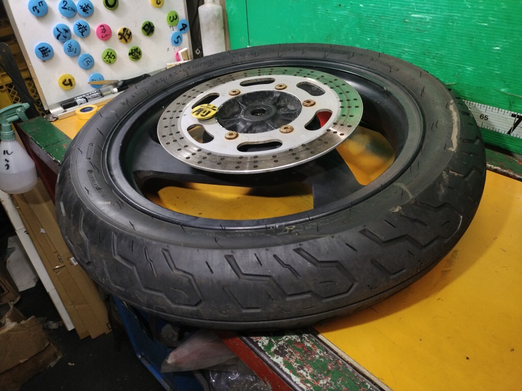  Eliminator 250V VN250A оригинальный переднее колесо & шина передний колесо диск имеется 