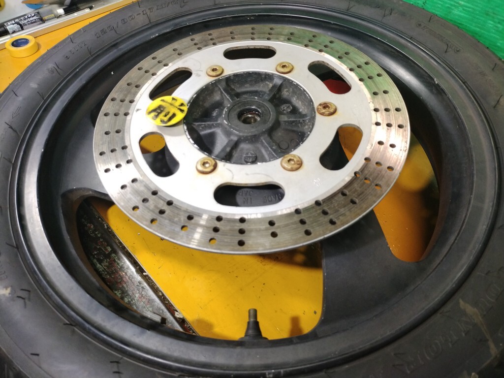  Eliminator 250V VN250A оригинальный переднее колесо & шина передний колесо диск имеется 