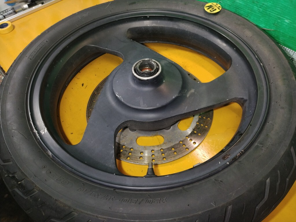  Eliminator 250V VN250A оригинальный переднее колесо & шина передний колесо диск имеется 