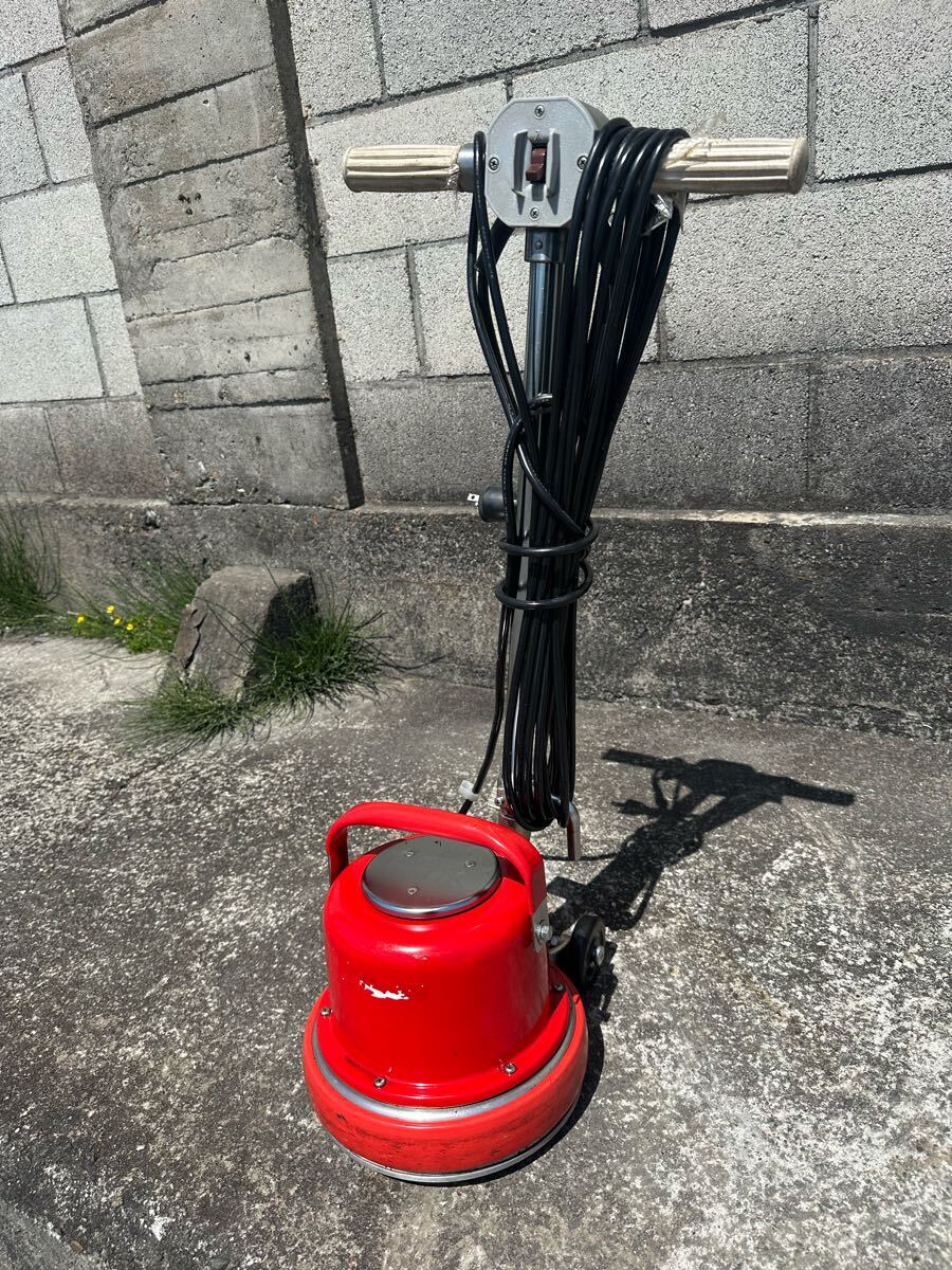動作確認済み)MUSASHI 電動ポリッシャー 24cm CMP-80 床洗浄機 動作確認済み)MUSASHI 電動ポリッシャー 24cm CMP-80 床洗浄機