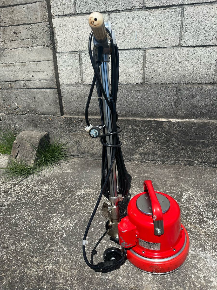 動作確認済み)MUSASHI 電動ポリッシャー 24cm CMP-80 床洗浄機 動作確認済み)MUSASHI 電動ポリッシャー 24cm CMP-80 床洗浄機