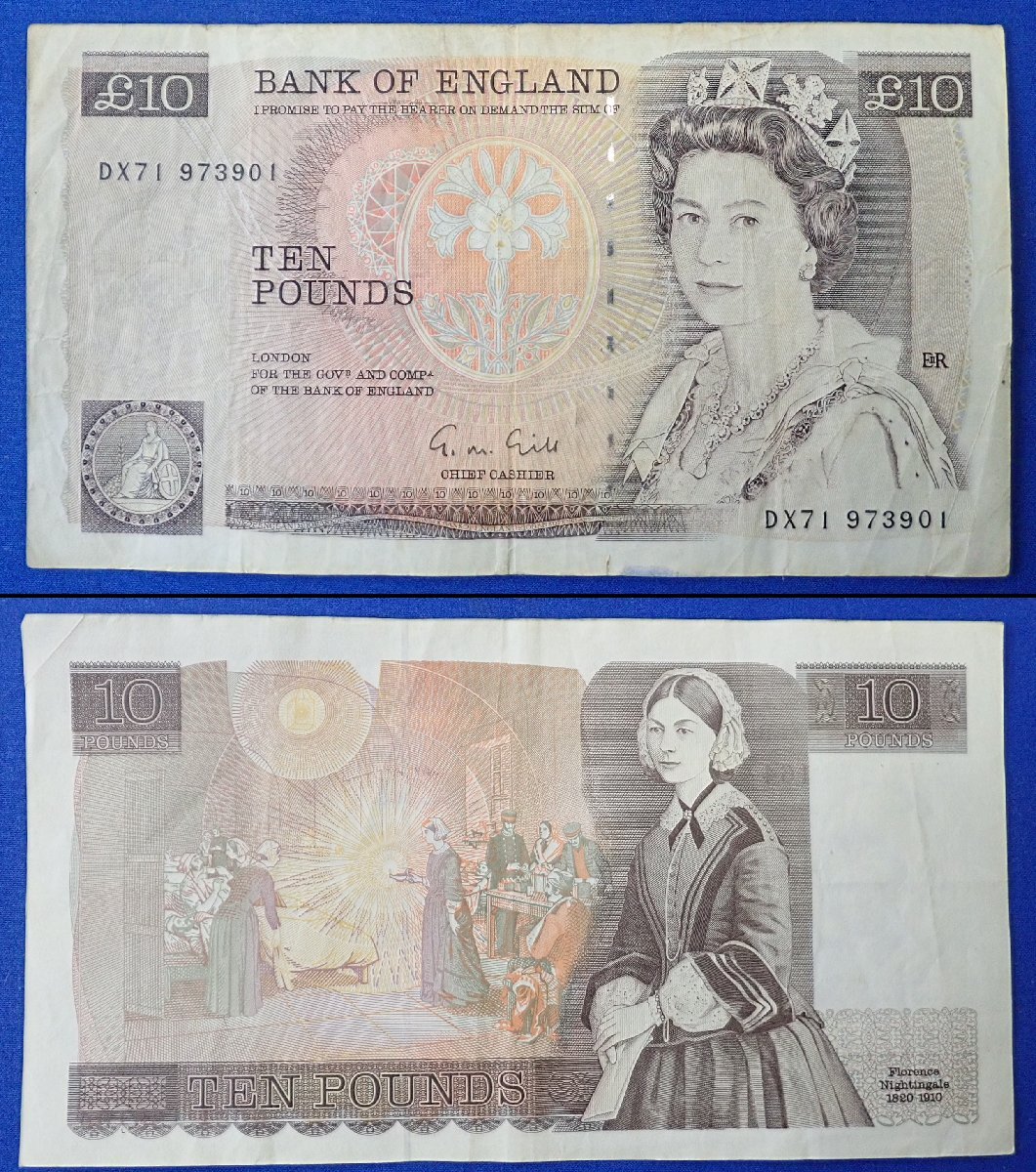 ◎ 外国紙幣 イギリス 旧紙幣 10ポンド×8枚 80ポンド分 ◎ 外国紙幣 イギリス 旧紙幣 10ポンド×8枚 80ポンド分