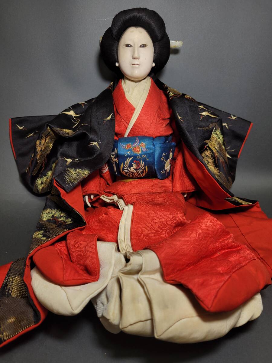 61. 古い三つ折れ人形 大奥 御殿人形(御所人形)|売買された 61. 古い三つ折れ人形 大奥 御殿人形(御所人形)|売買された