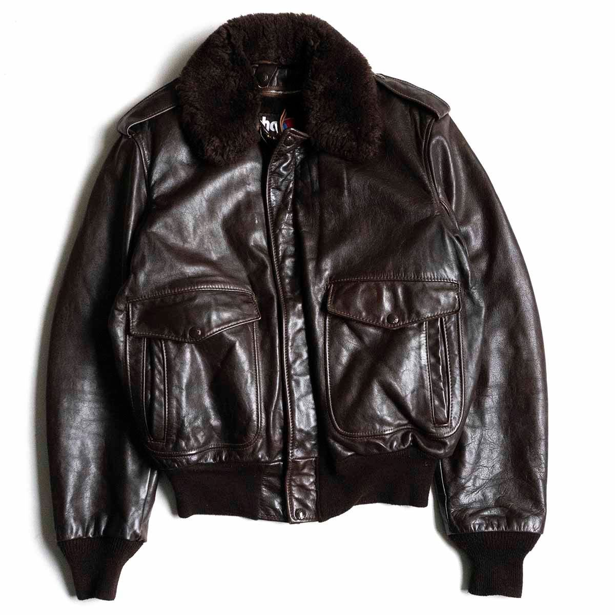 雰囲気抜群】SCHOTT【184SM/type G-1 レザー フライト 雰囲気抜群】SCHOTT【184SM/type G-1 レザー フライト