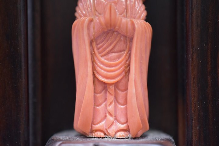 珊瑚 仏像 厨子 箱無 サンゴ さんご 置物 A2(仏像)|売買された 珊瑚 仏像 厨子 箱無 サンゴ さんご 置物 A2(仏像)|売買された