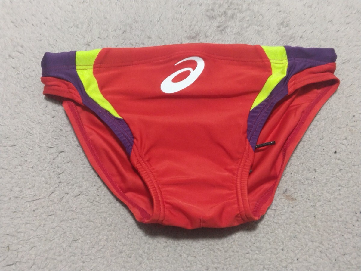 極小 競泳水着 競パン asics AMA88T ハイドロCD SS 赤×紫×黄 極小 競泳水着 競パン asics AMA88T ハイドロCD SS 赤×紫×黄