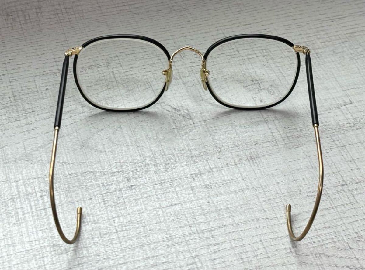 ★レア物★ALGHA Ivy-Leaguers セル巻き度入メガネ 12KTGF ☆レア物☆ALGHA Ivy-Leaguers セル巻き度入メガネ 12KTGF