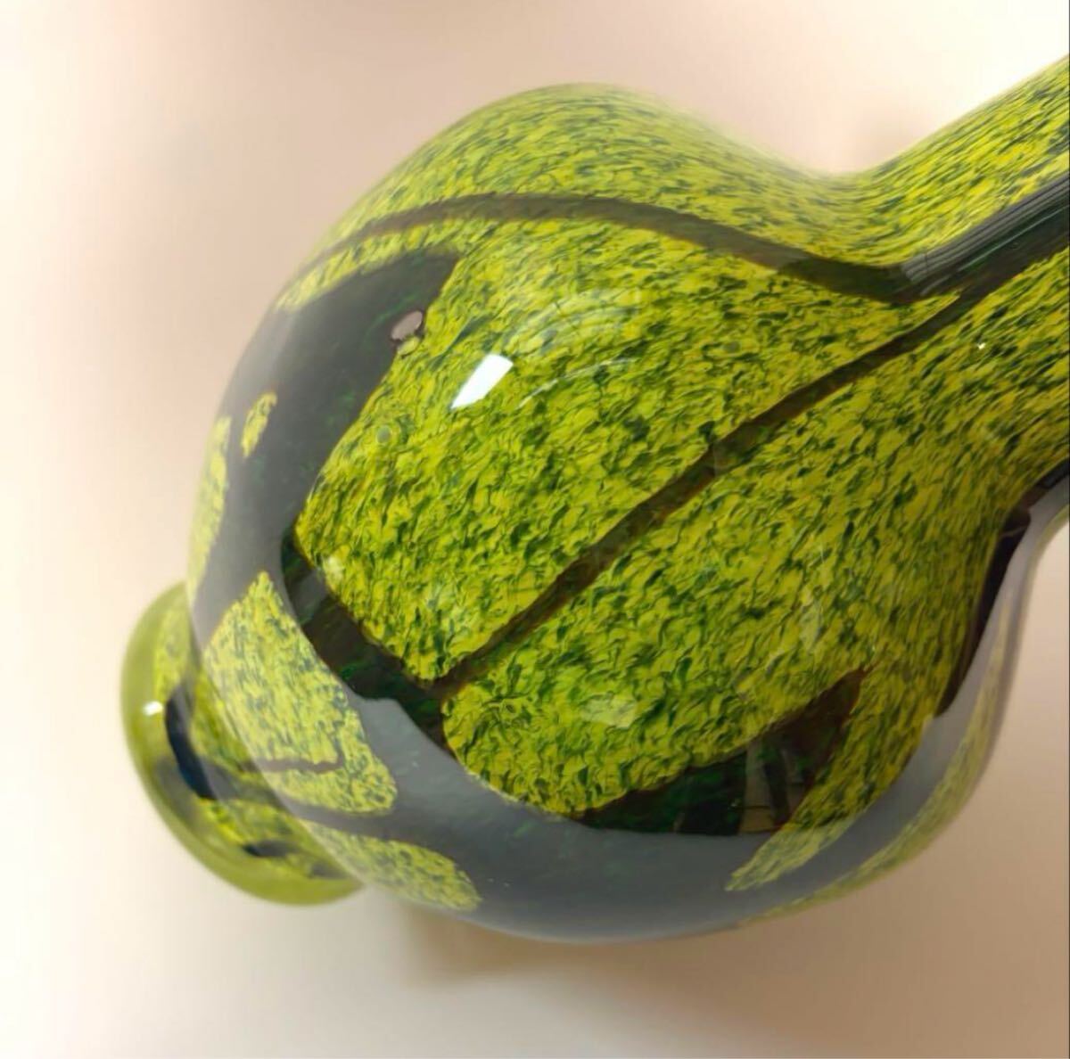 花瓶 昭和レトロ フラワーベース カメイガラス グリーン系 花器 花瓶 昭和レトロ フラワーベース カメイガラス グリーン系 花器