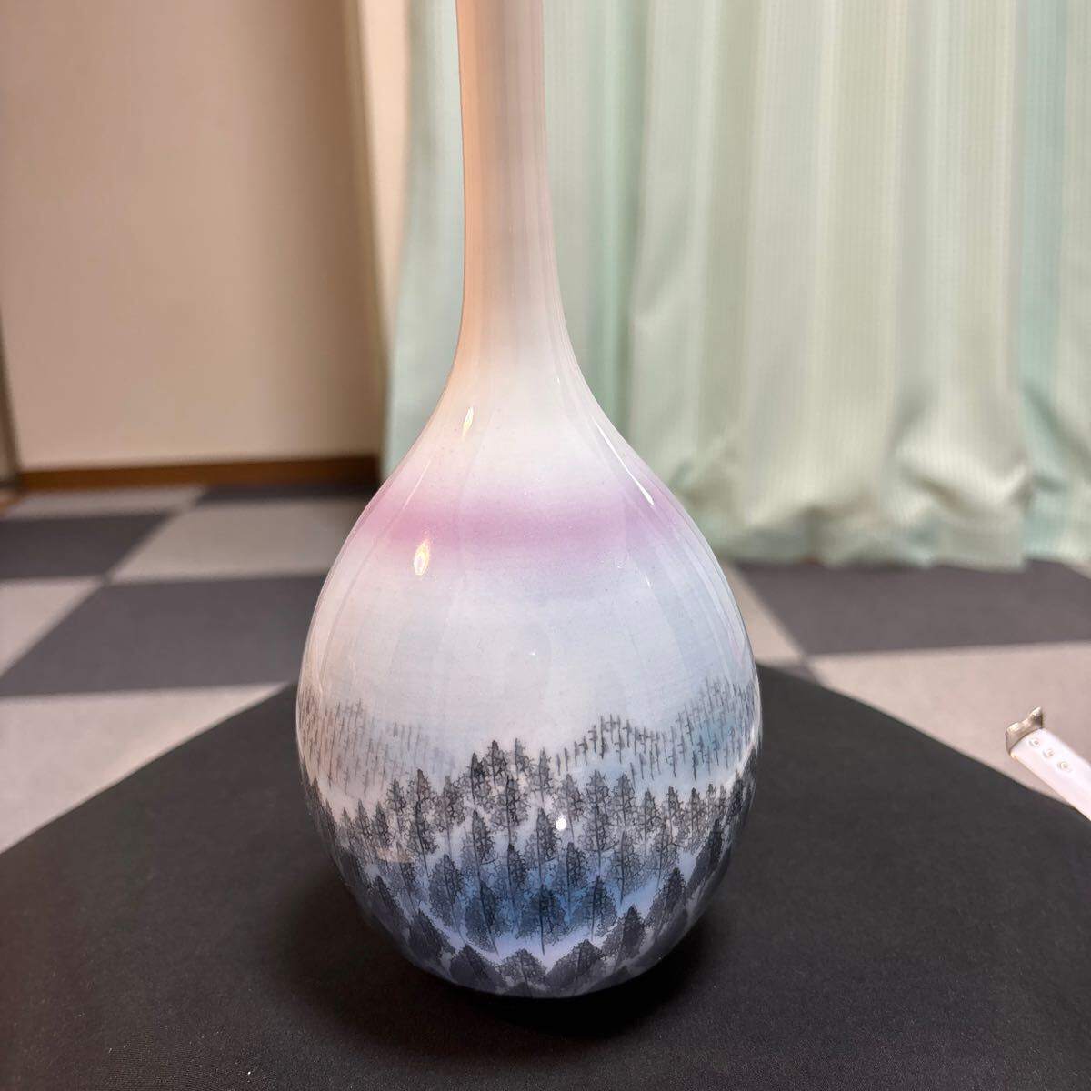日展作家 伝統工芸作家 藤井朱明作 花瓶 花入 壺 略歴付 飾り壺 日展作家 伝統工芸作家 藤井朱明作 花瓶 花入 壺 略歴付 飾り壺