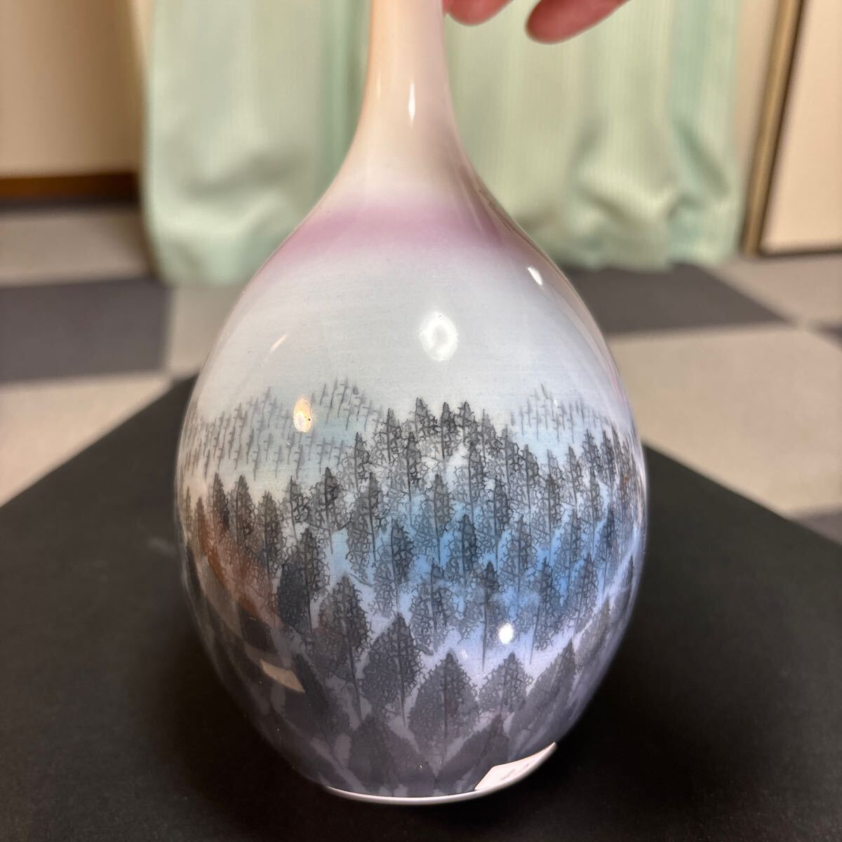 日展作家 伝統工芸作家 藤井朱明作 花瓶 花入 壺 略歴付 飾り壺 日展作家 伝統工芸作家 藤井朱明作 花瓶 花入 壺 略歴付 飾り壺