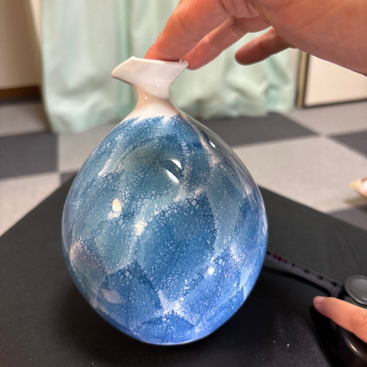 日展作家 伝統工芸作家 藤井朱明作 花瓶 花入 壺 略歴付 飾り壺 日展作家 伝統工芸作家 藤井朱明作 花瓶 花入 壺 略歴付 飾り壺