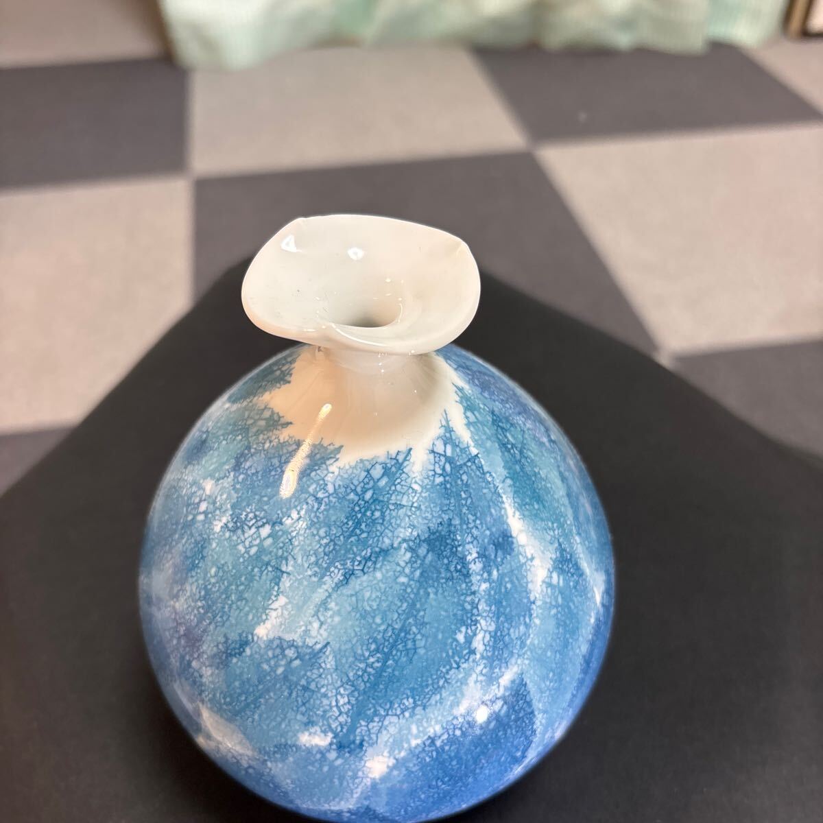 日展作家 伝統工芸作家 藤井朱明作 花瓶 花入 壺 略歴付 飾り壺 日展作家 伝統工芸作家 藤井朱明作 花瓶 花入 壺 略歴付 飾り壺