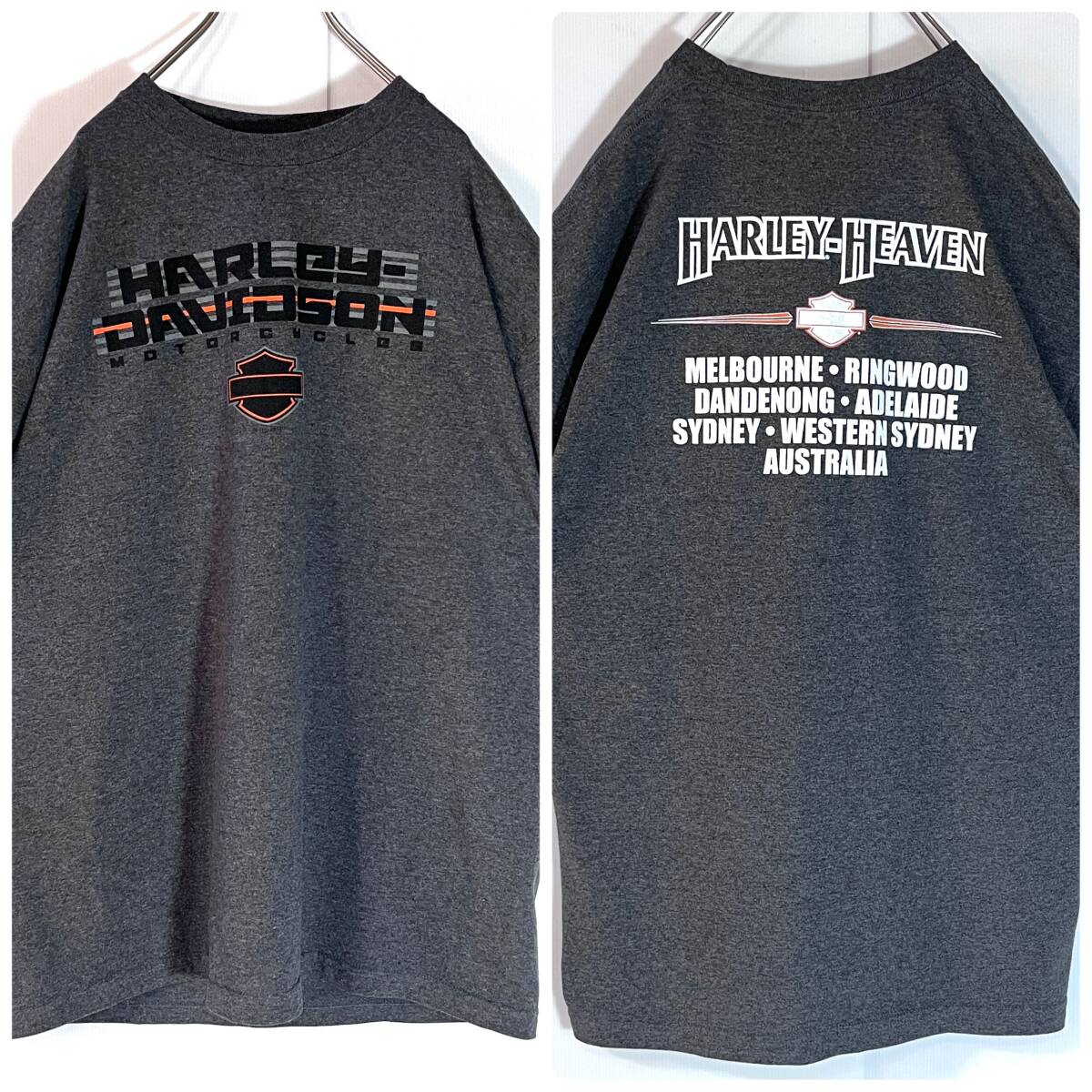 美品 Harley-Davidson ハーレーダビッドソン XL ロゴ 両面 美品 Harley-Davidson ハーレーダビッドソン XL ロゴ 両面