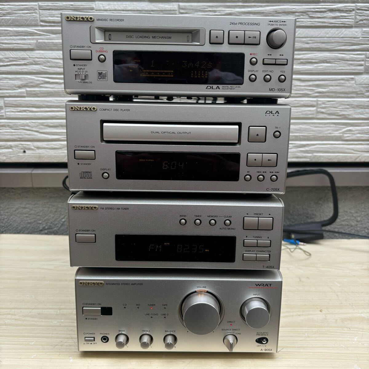 ONKYO オンキョー システムコンポ オーディオ機器 MD-105TX C ONKYO オンキョー システムコンポ オーディオ機器 MD-105TX C